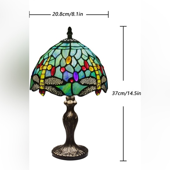 Tiffany Style Dragonfly Lamp NWT - Picture 2 of 7